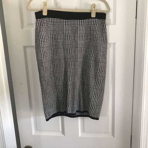 Vince Camuto Plaid Sweater Skirt S - Picture 7 of 9